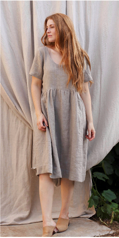 knee length dresses for ladies Anna Allen Demeter Dress and Top – The Fold Line