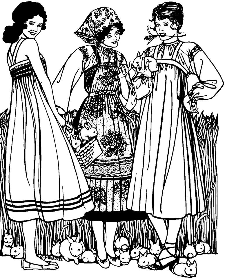 Folkwear 128 Russian Settlers' Dress