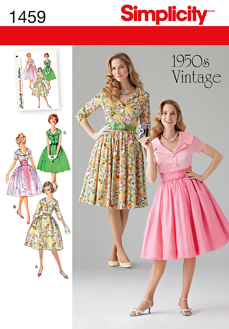 Simplicity 1950's Vintage Dress S1459