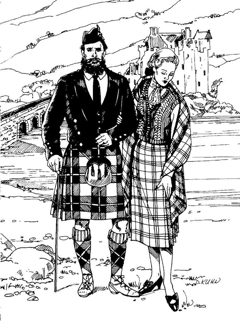 Folkwear 152 Scottish Kilts and Men's Jacket