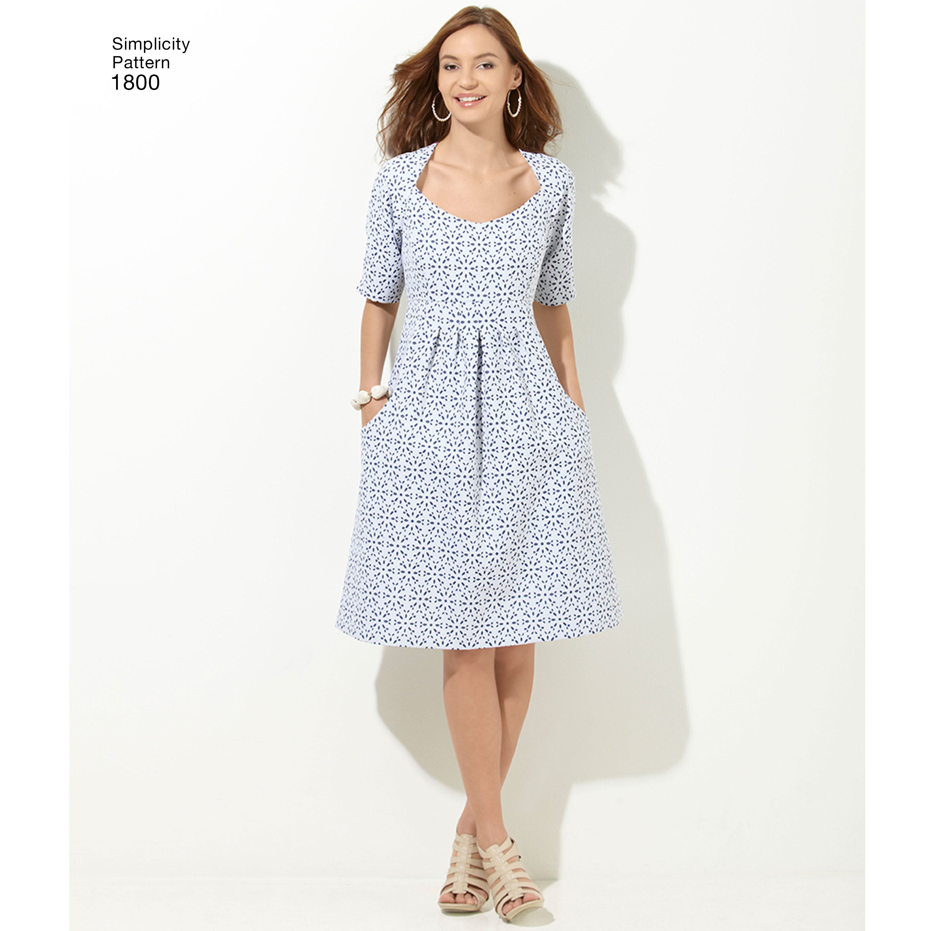 Simplicity Amazing Fit Dress S1800 The Fold Line Simplicity Amazing Fit Dress S1800 The Fold Line