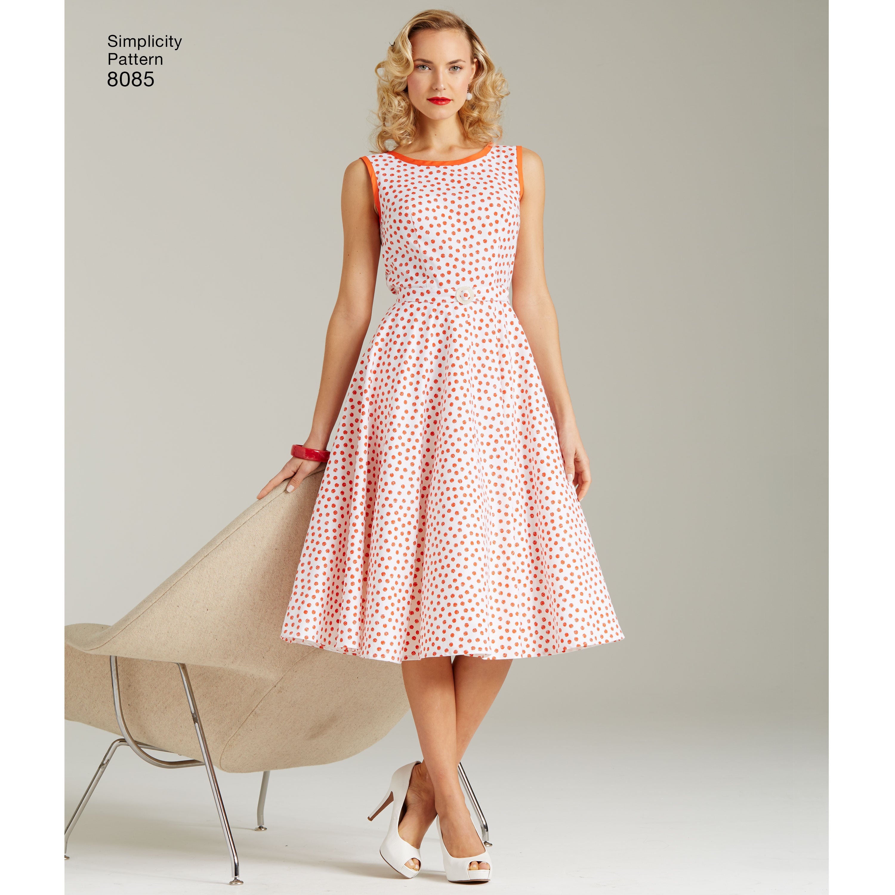Simplicity Vintage 1950's Dress S8085