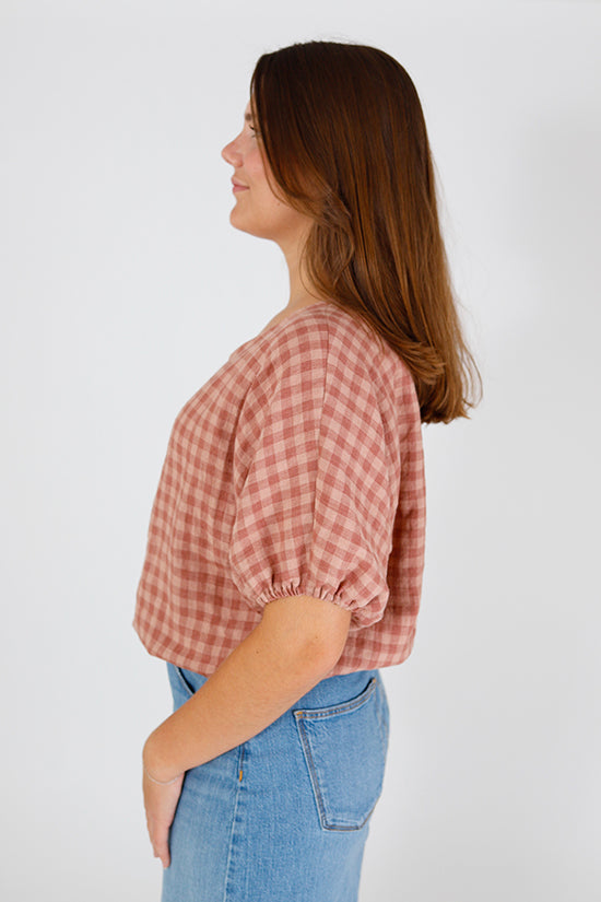 Chalk and Notch Aria Top