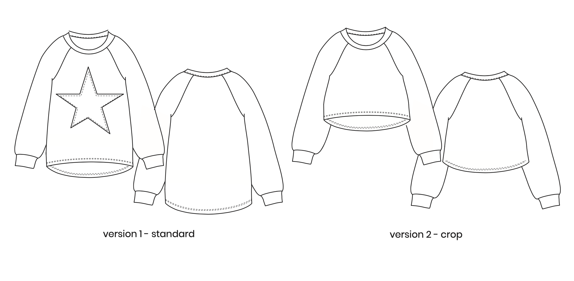 Pattern Paper Scissors Aspen Sweatshirt