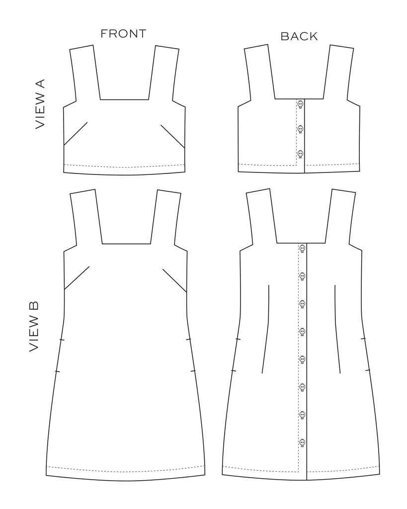 True Bias Aster Top and Dress