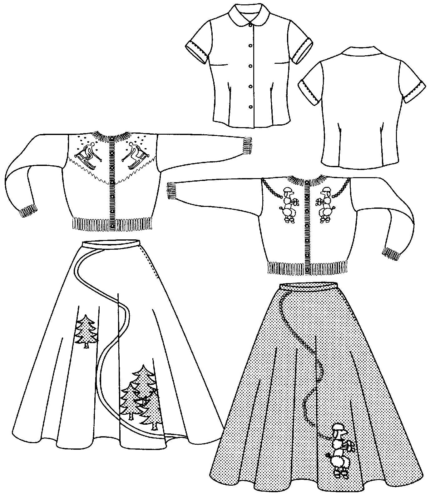 Folkwear 256 Child/Adult At the Hop Outfit