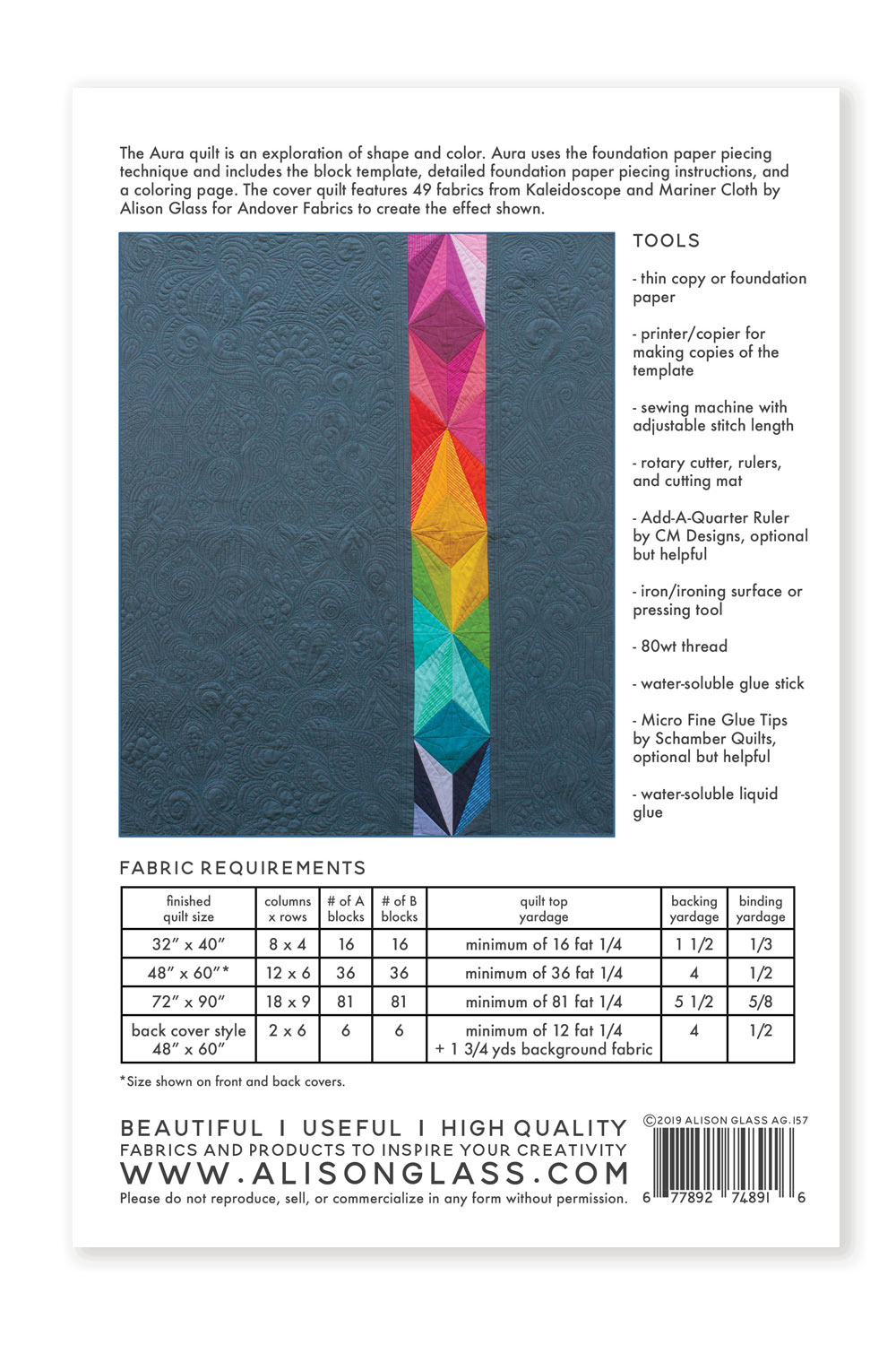 Alison Glass Aura Quilt