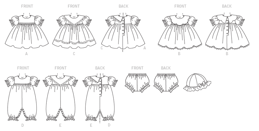 Butterick Baby's Outfits B4110