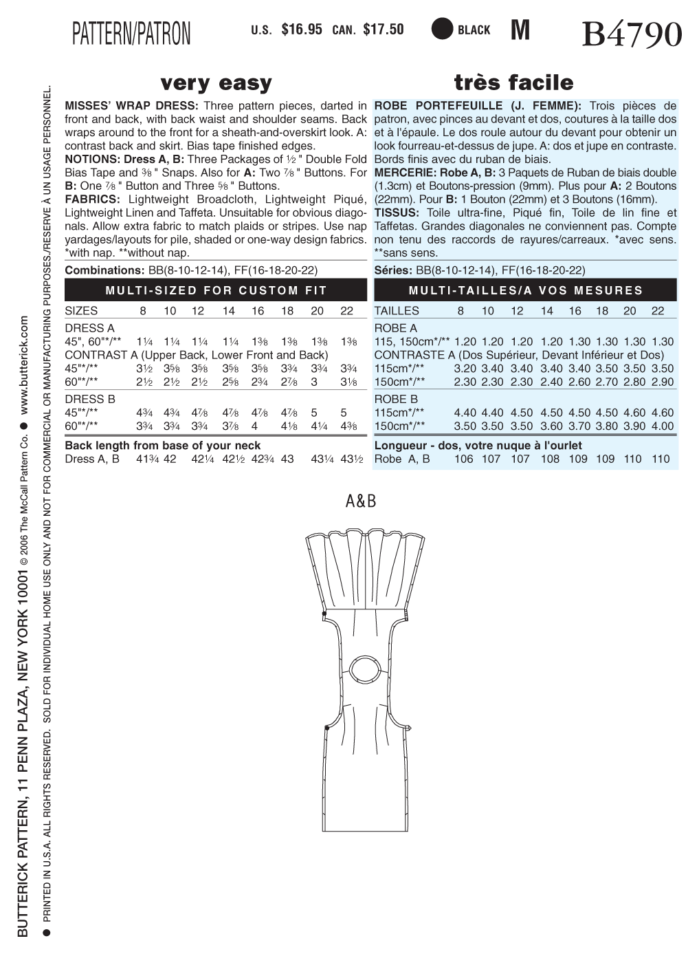Butterick Dress B4790