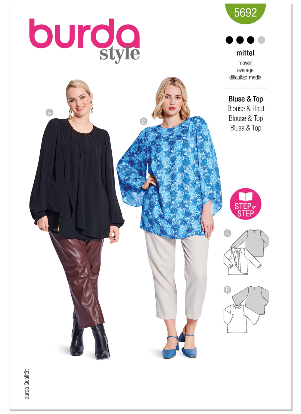 Burda Misses' Blouse and Shirt 5692