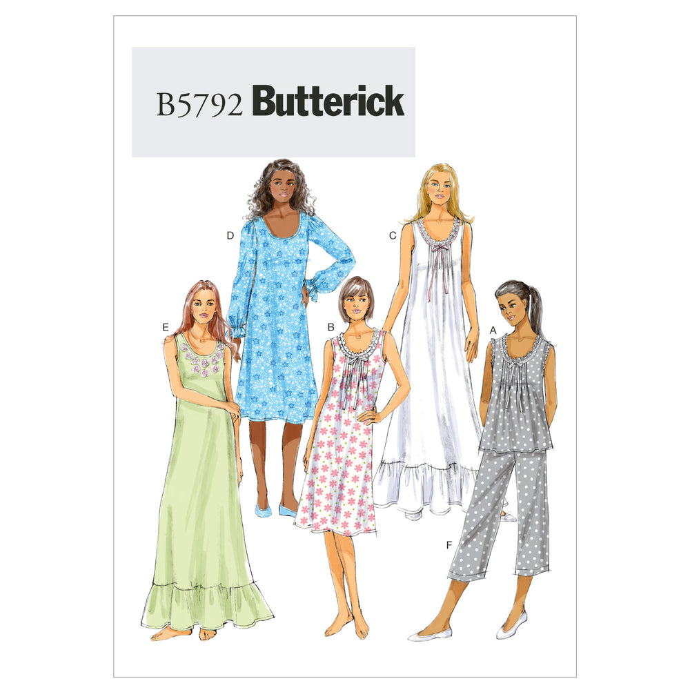 Butterick Nightwear B5792