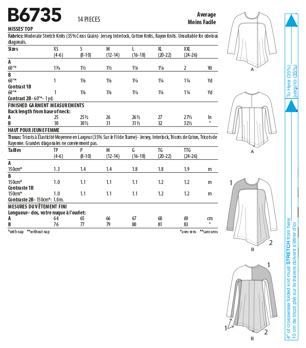 Butterick Top B6735