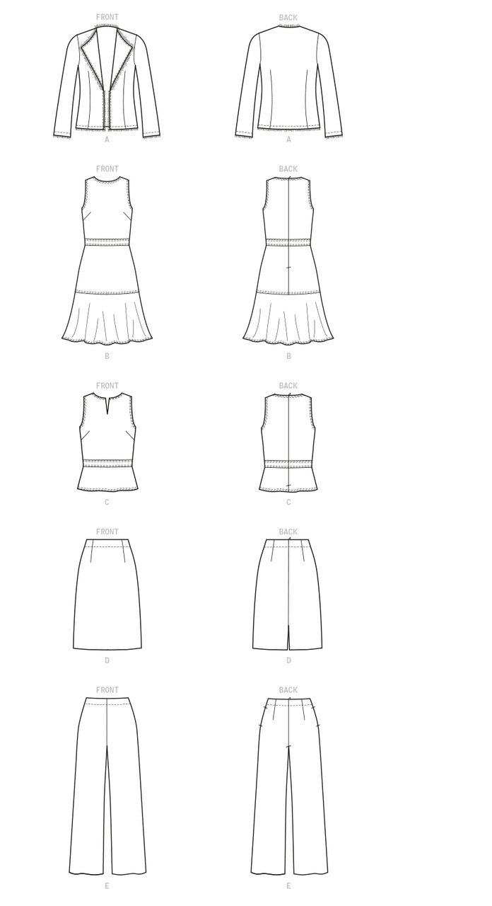 Butterick Mix and Match Outfits B6738