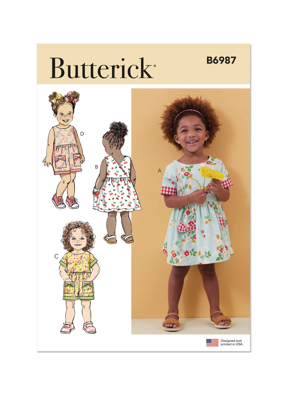 Butterick Baby/Child Dress & Romper B6987