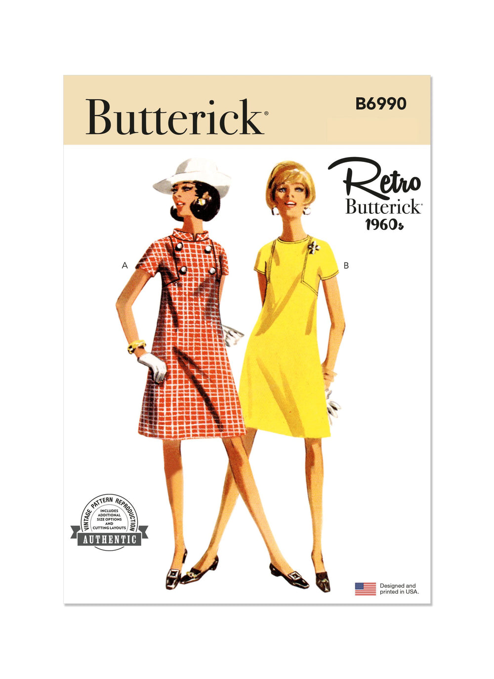 Butterick Vintage Dresses B6990