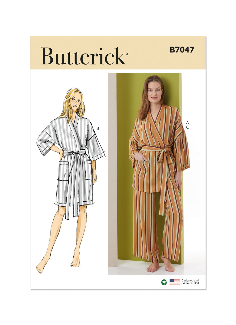 Butterick Robe and Trousers B7047