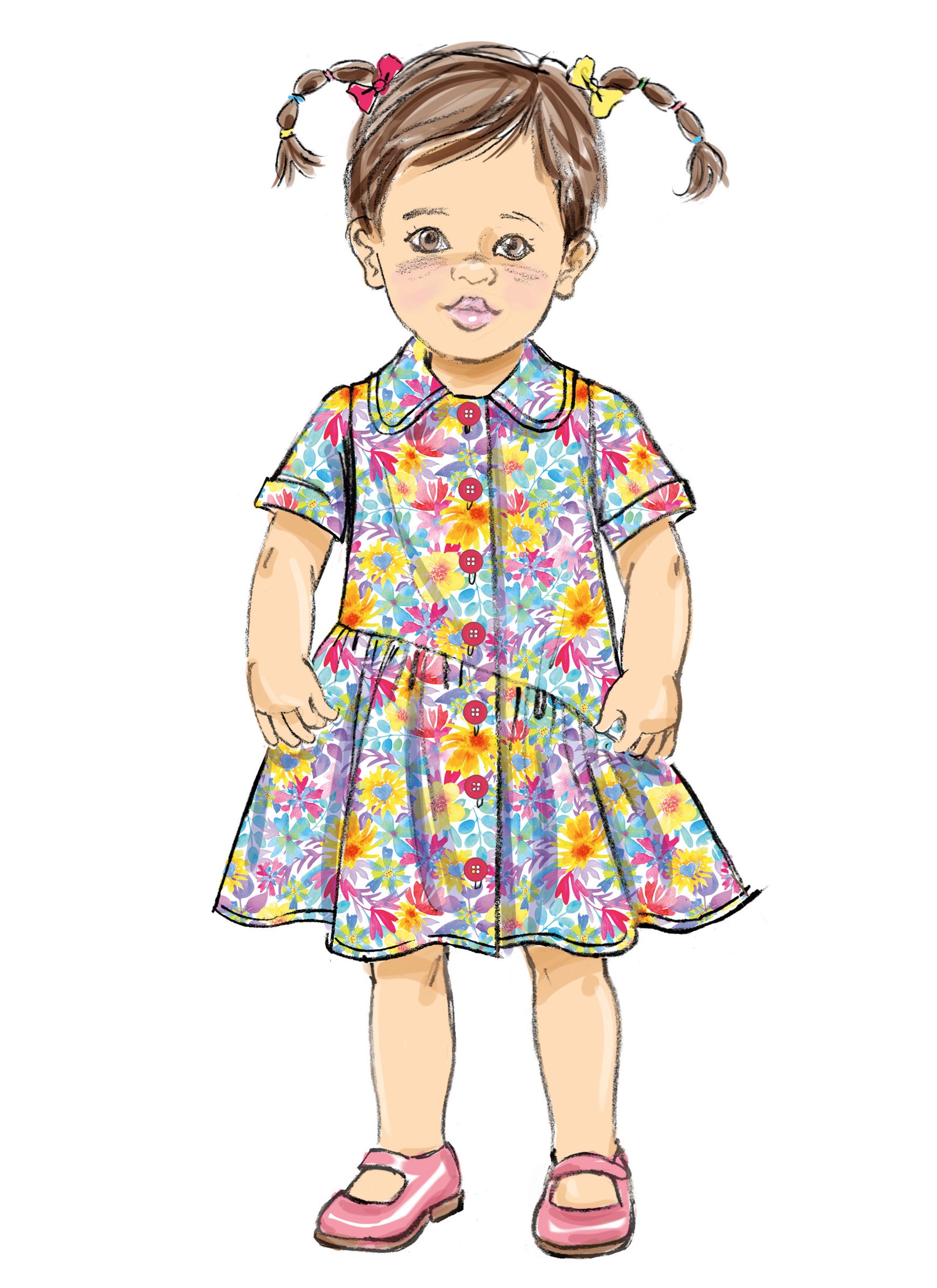 Butterick Toddlers' Dress B7049
