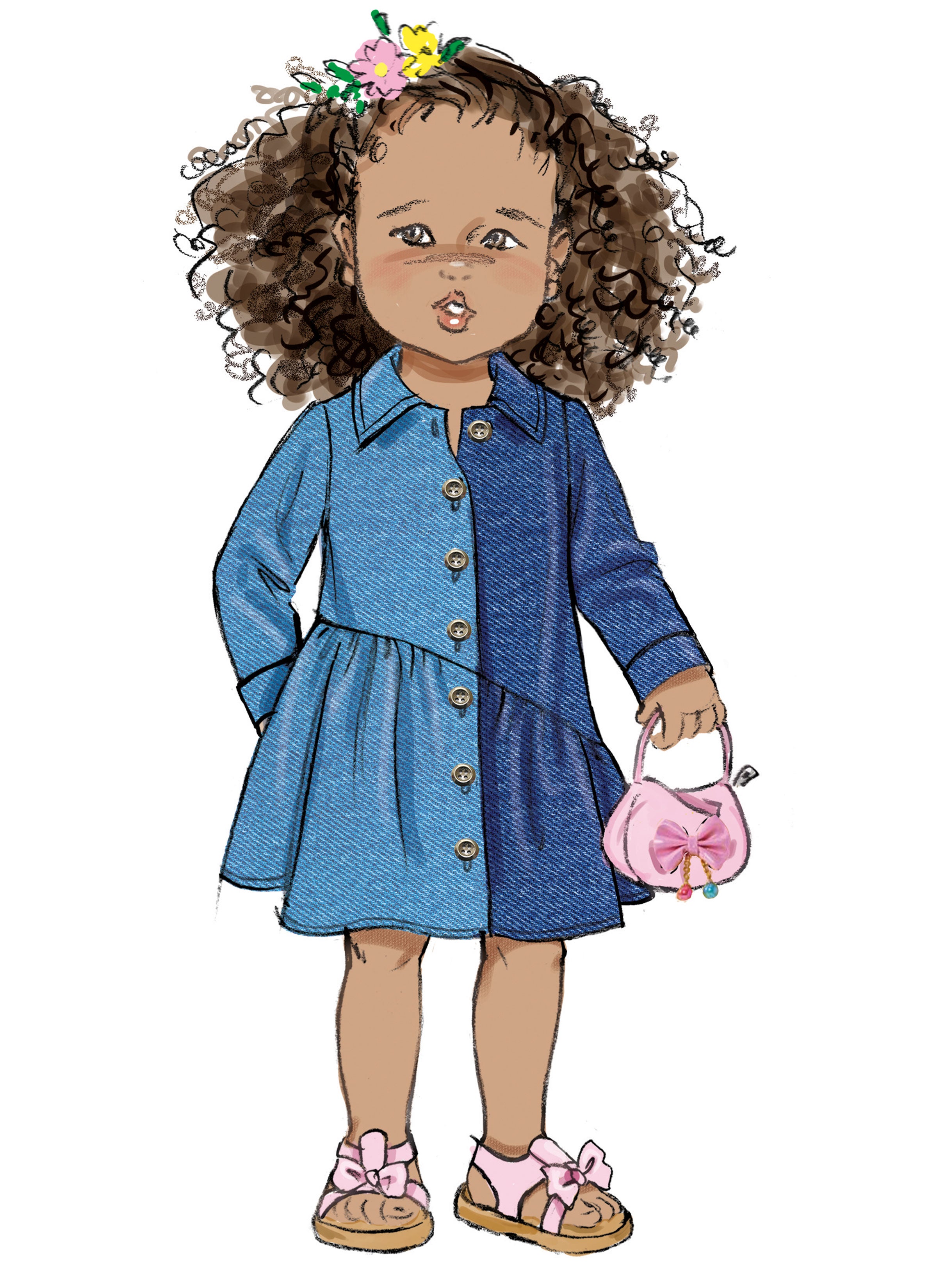 Butterick Toddlers' Dress B7049