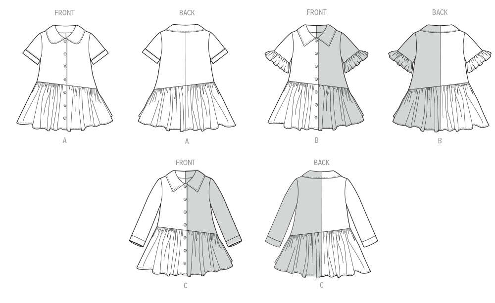 Butterick Toddlers' Dress B7049