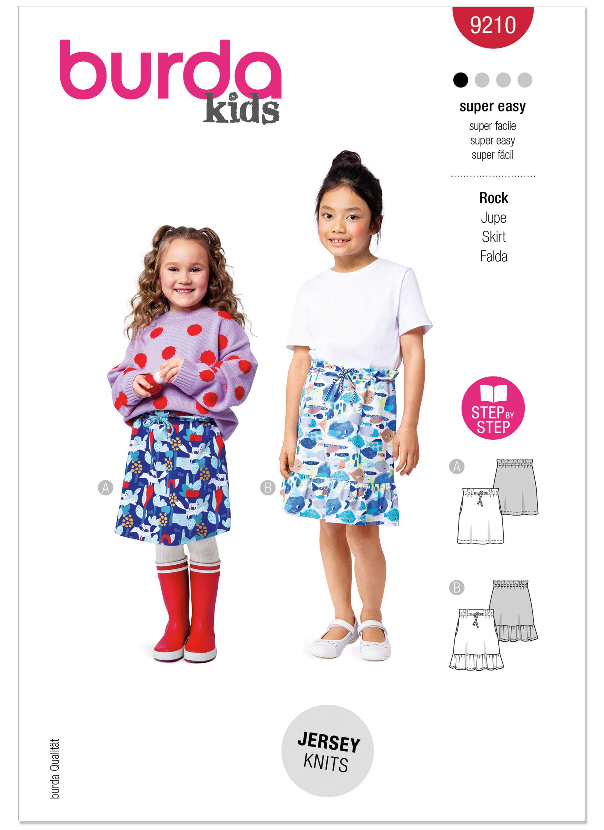 Burda Children's Mini Skirts 9210