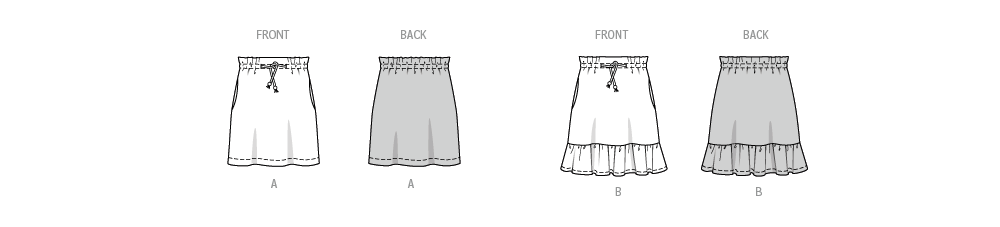 Burda Children's Mini Skirts 9210