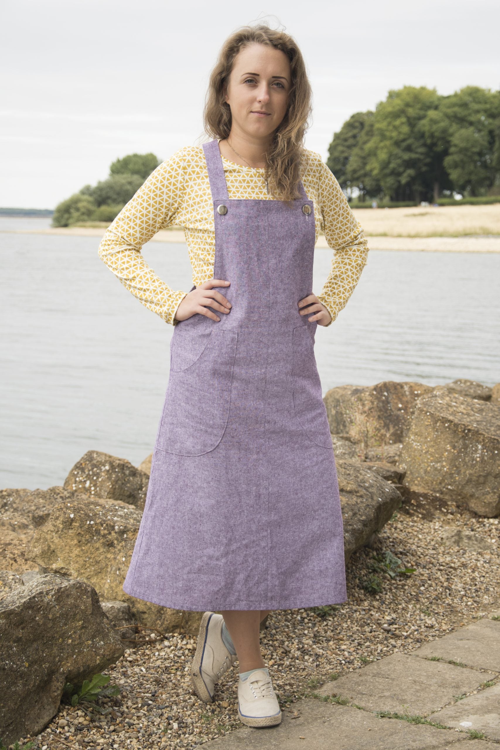 Bobbins and Buttons Emily Dungaree Dress