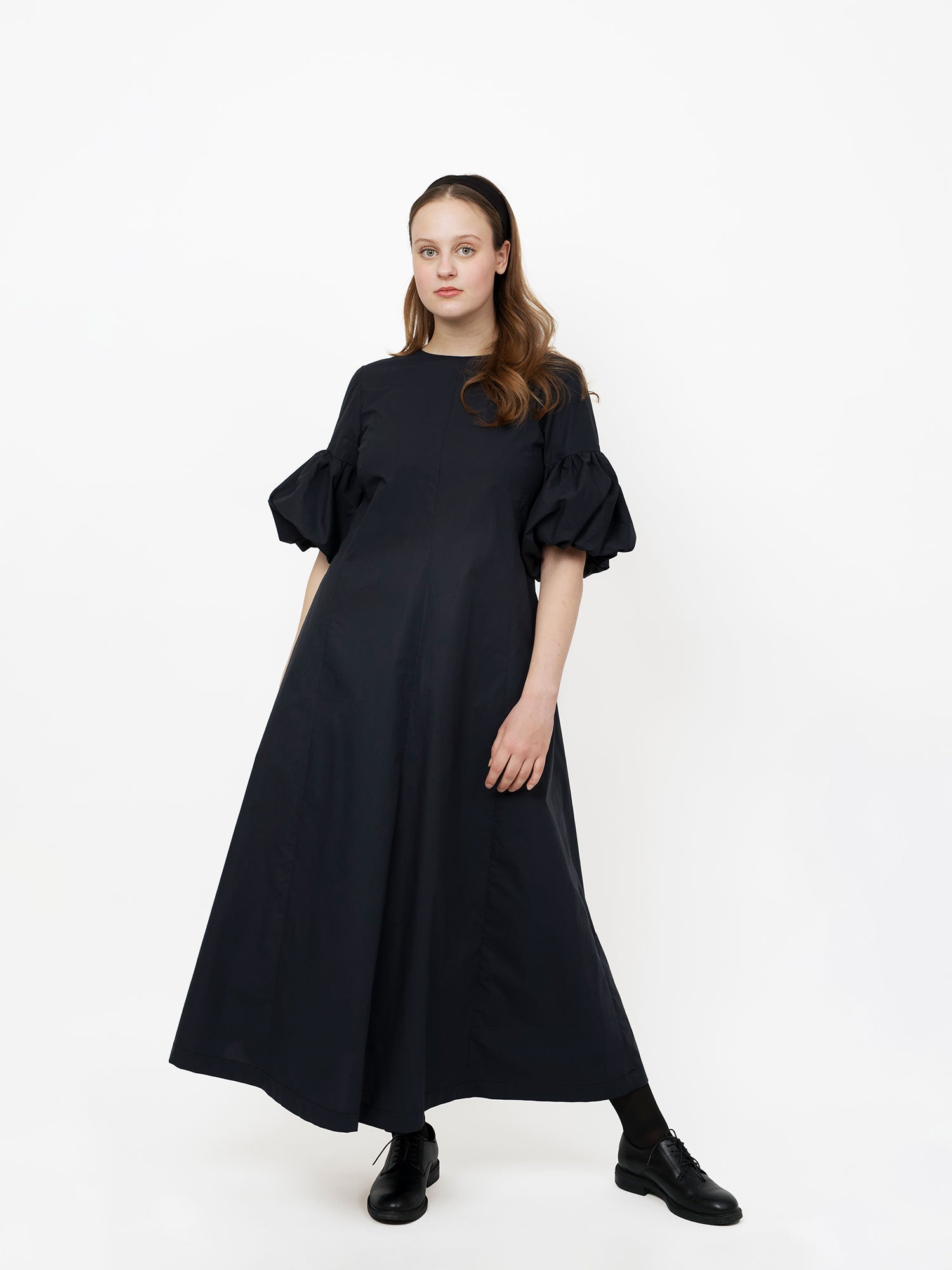 The Assembly Line Balloon Sleeve Dress – The Fold Line