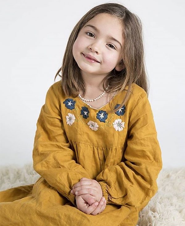 Below the Kōwhai Baby/Child Bellbird Dress