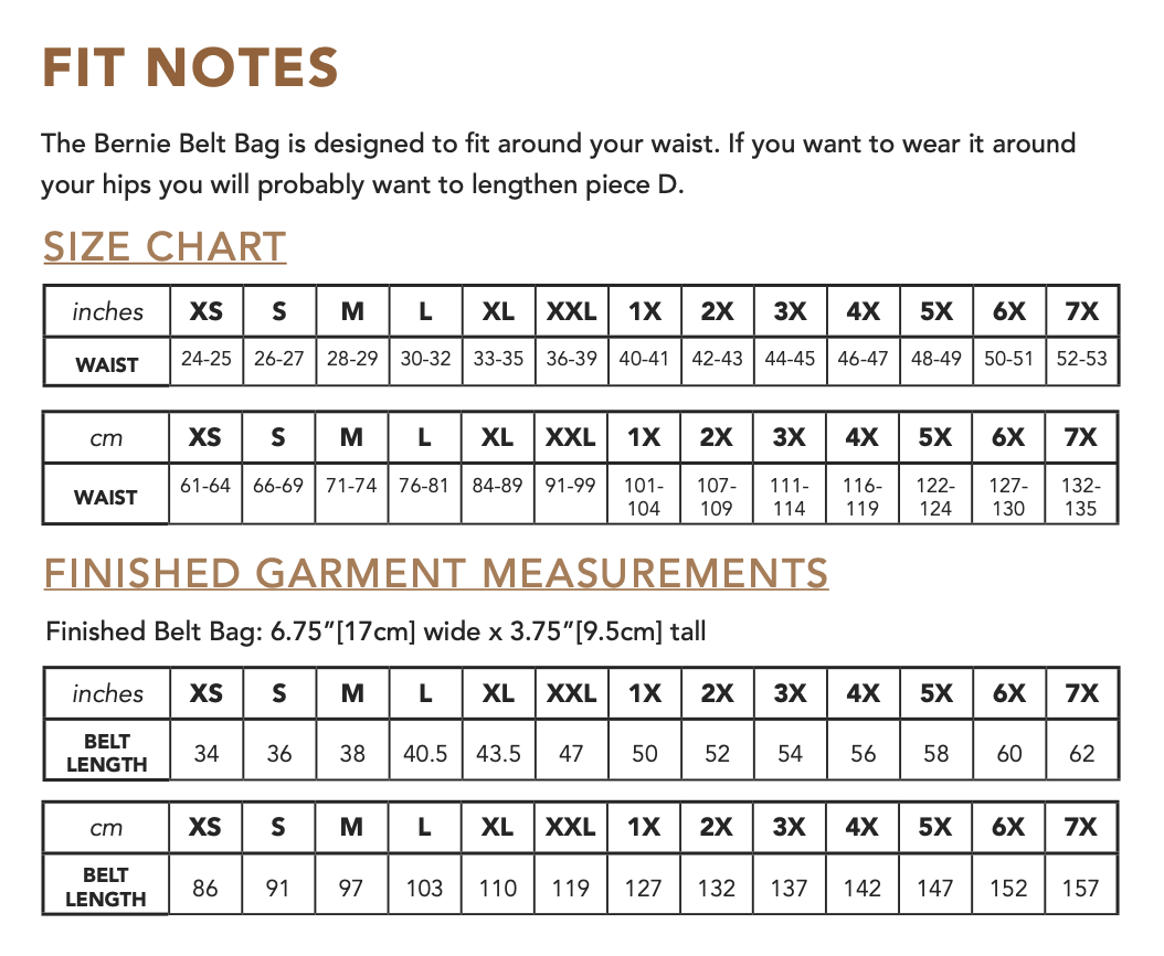 Friday Pattern Company Bernie Belt Bag