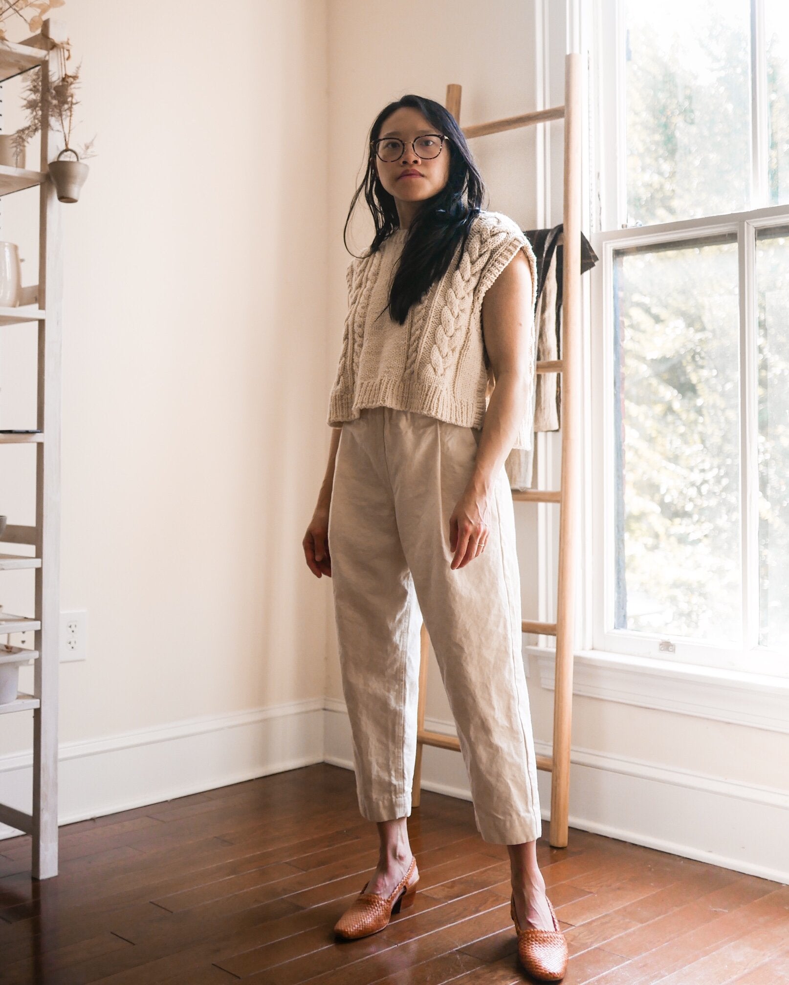 Vivian Shao Chen Bisque Trousers – The Fold Line