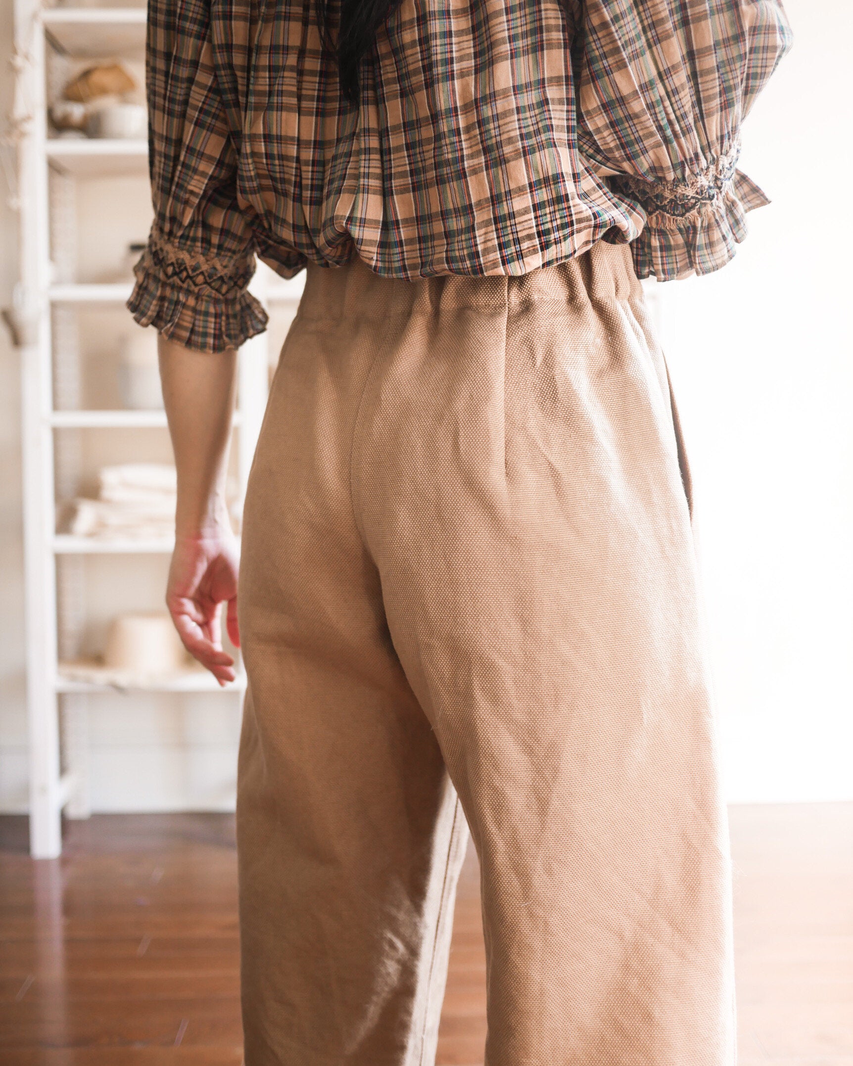 Vivian Shao Chen Bisque Trousers