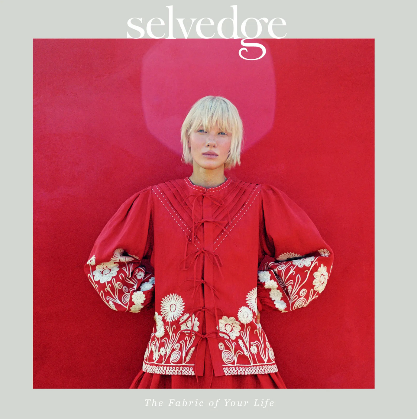 Issue 127 Aurora of Selvedge magazine on The Fold Line. This issue celebrates light and colour in textile design.