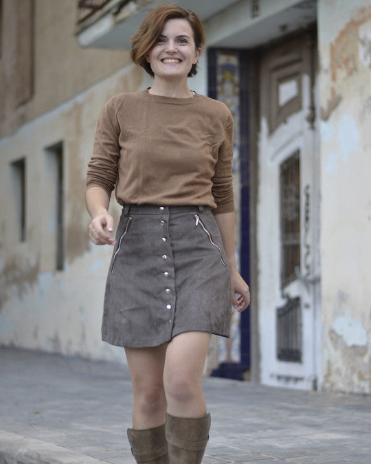 Midi Skirt Women's Corduroy Skirt Quilt Midi Skirt Cord Skirt