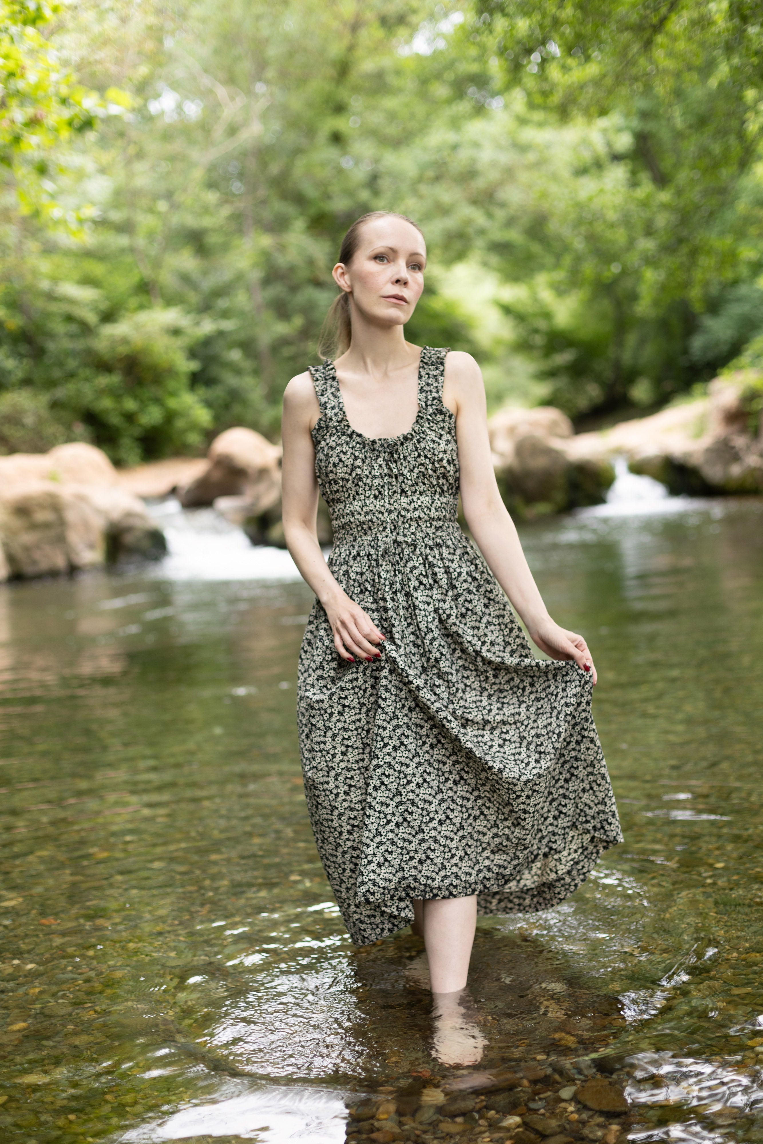 Silversaga Patterns Sleeveless Eleonora Dress The Fold Line Silversaga Patterns Sleeveless Eleonora Dress The Fold Line