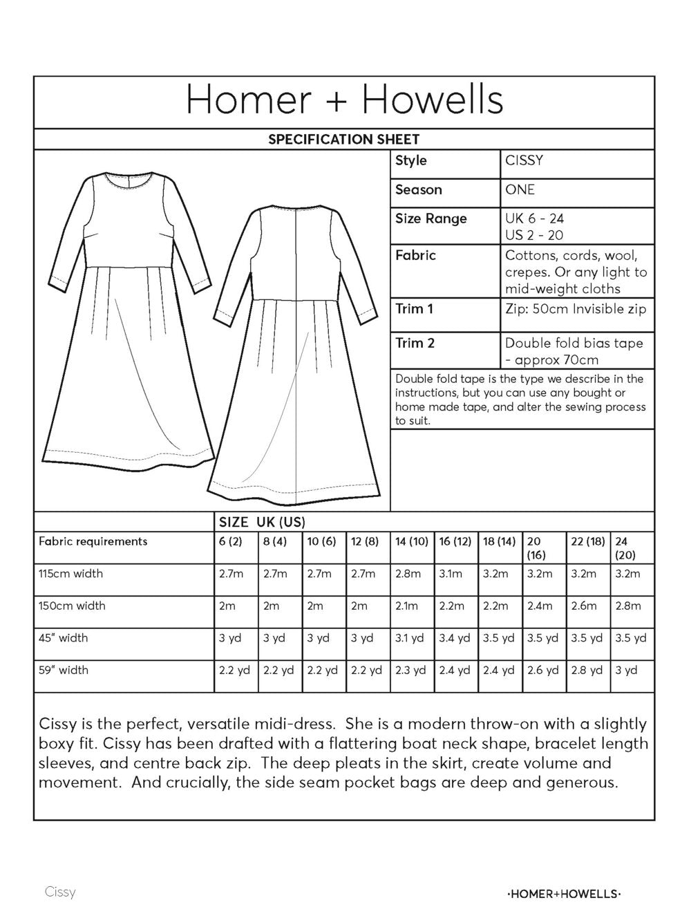 Homer + Howells Cissy Dress