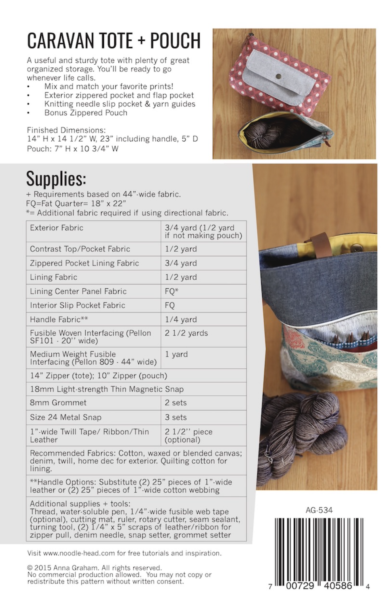 Noodlehead Caravan Tote and Pouch