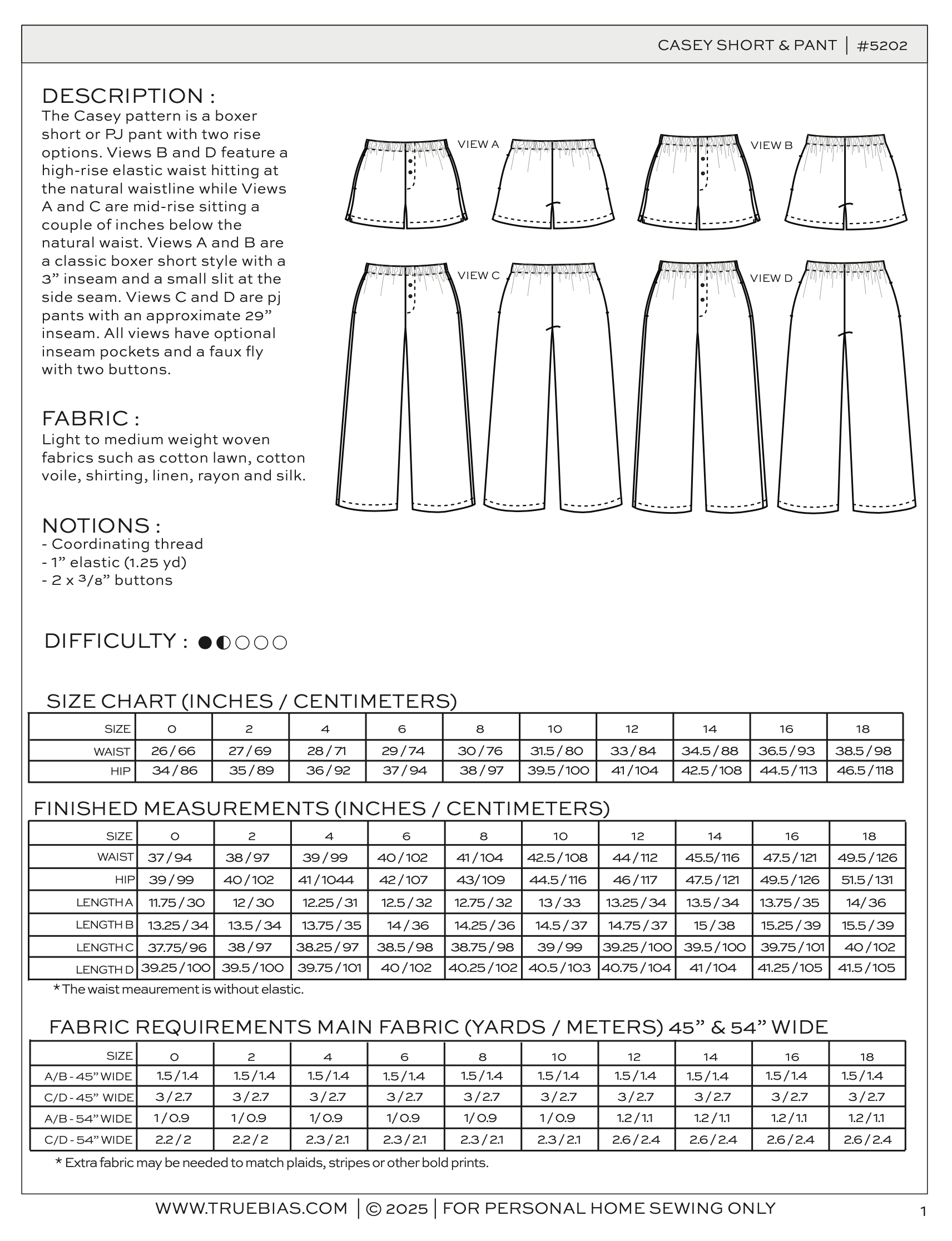 True Bias Casey Boxer Short and Pant