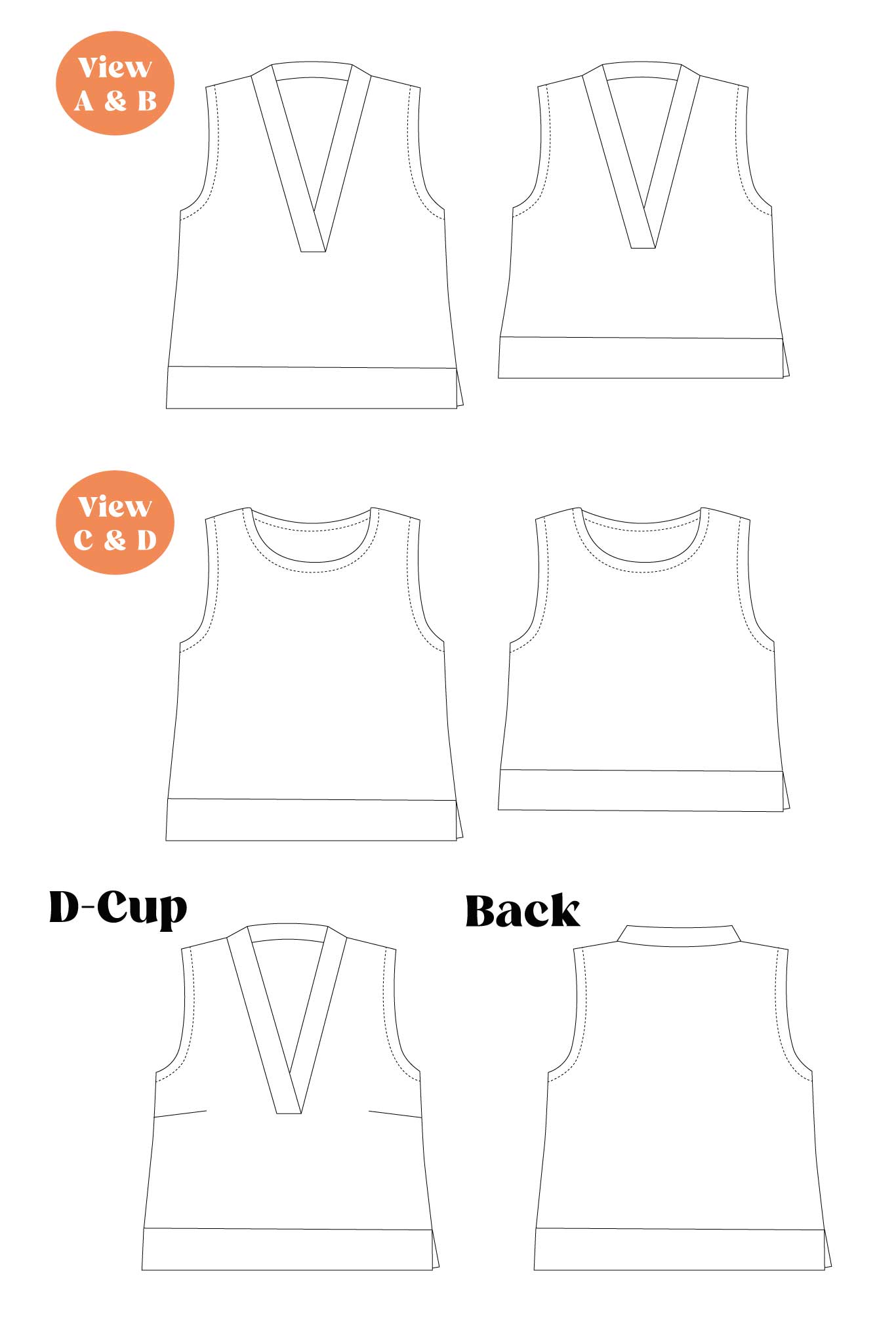 Charlotte Emma Patterns Clove Vest