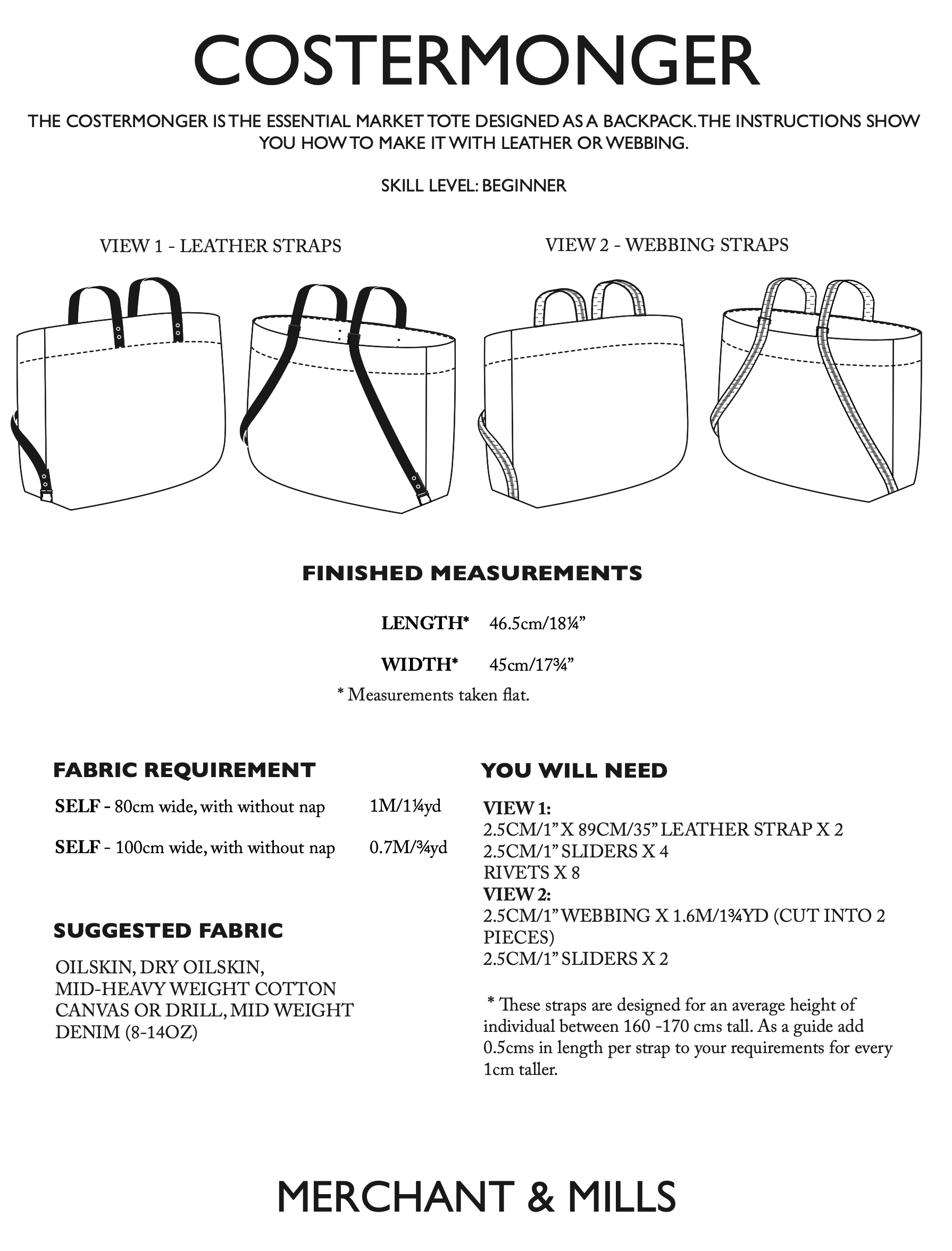 Merchant & Mills Costermonger Tote