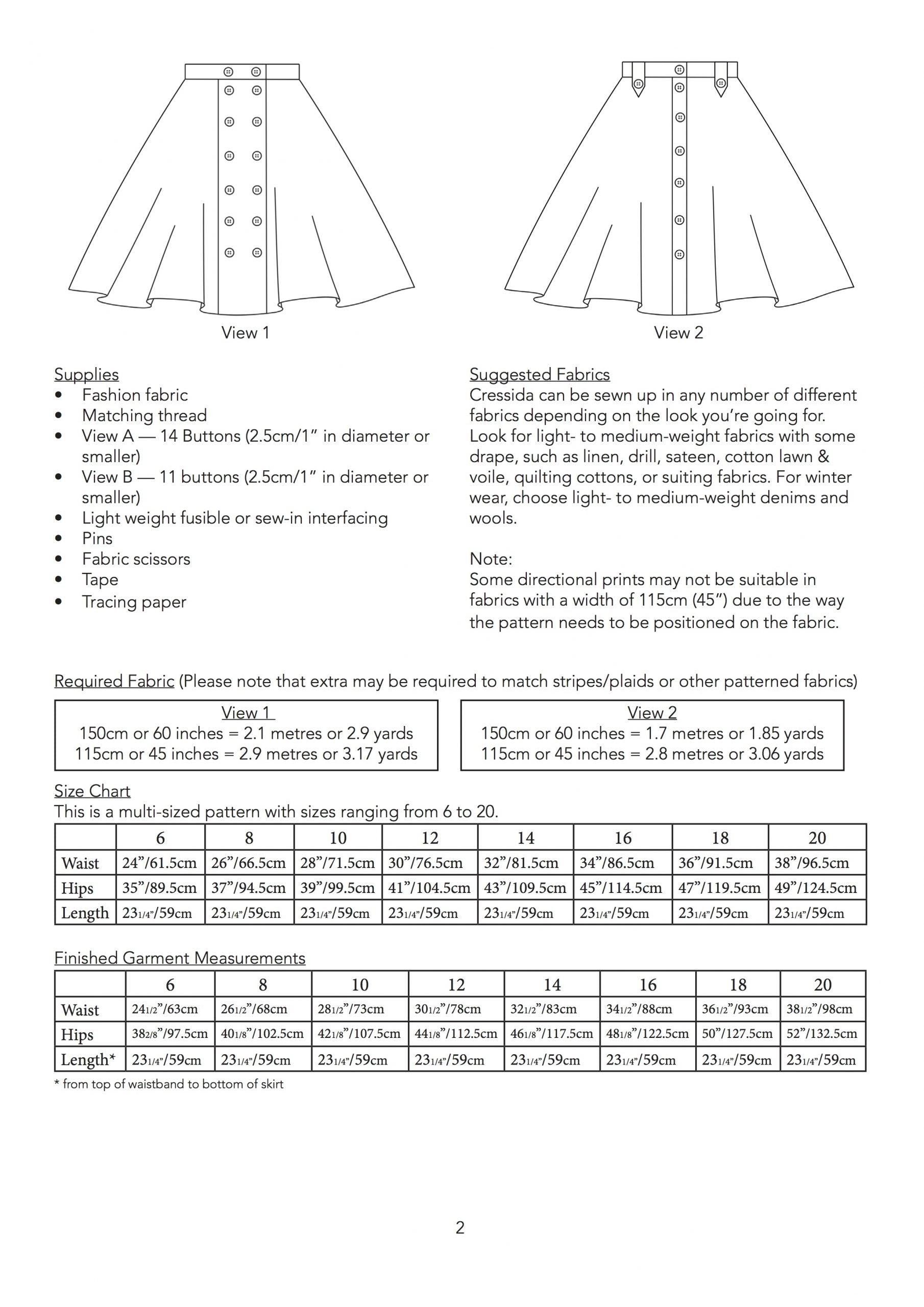 Jennifer Lauren Handmade Cressida Skirt