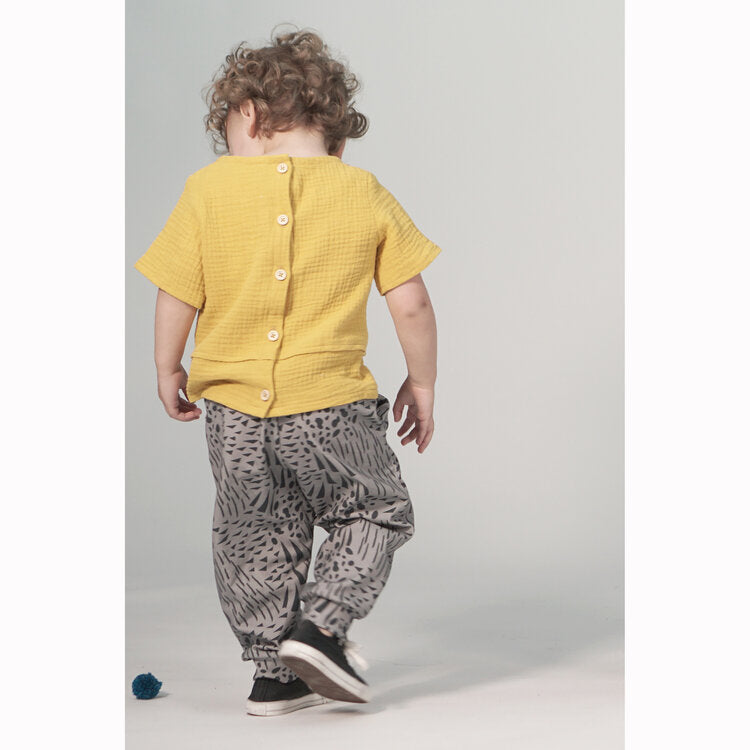 Pattern Paper Scissors Wren Woven Tee