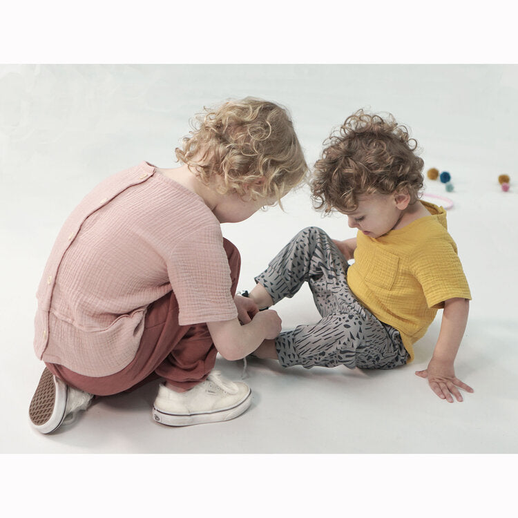 Pattern Paper Scissors Wren Woven Tee