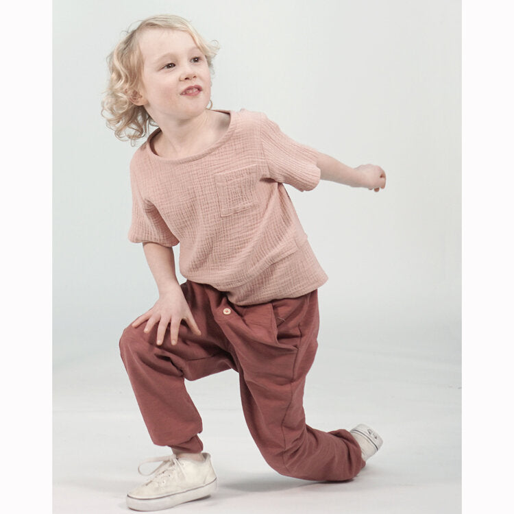 Pattern Paper Scissors Wren Woven Tee