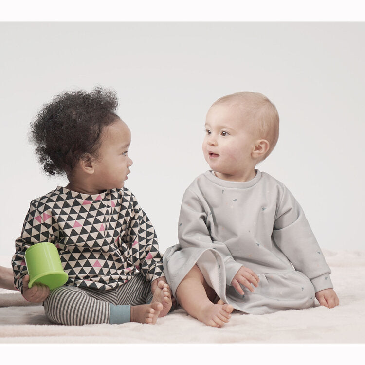 Pattern Paper Scissors Sparrow Sweatshirt & Dress