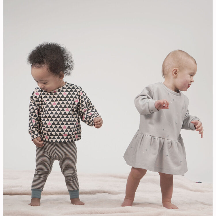 Pattern Paper Scissors Sparrow Sweatshirt & Dress