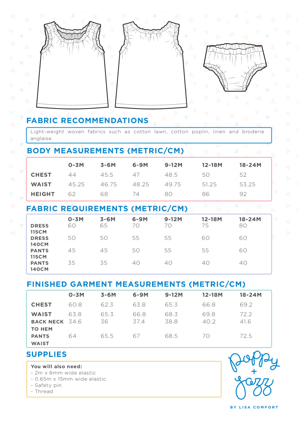 Poppy & Jazz Babies' Daffodil Dress and Pants