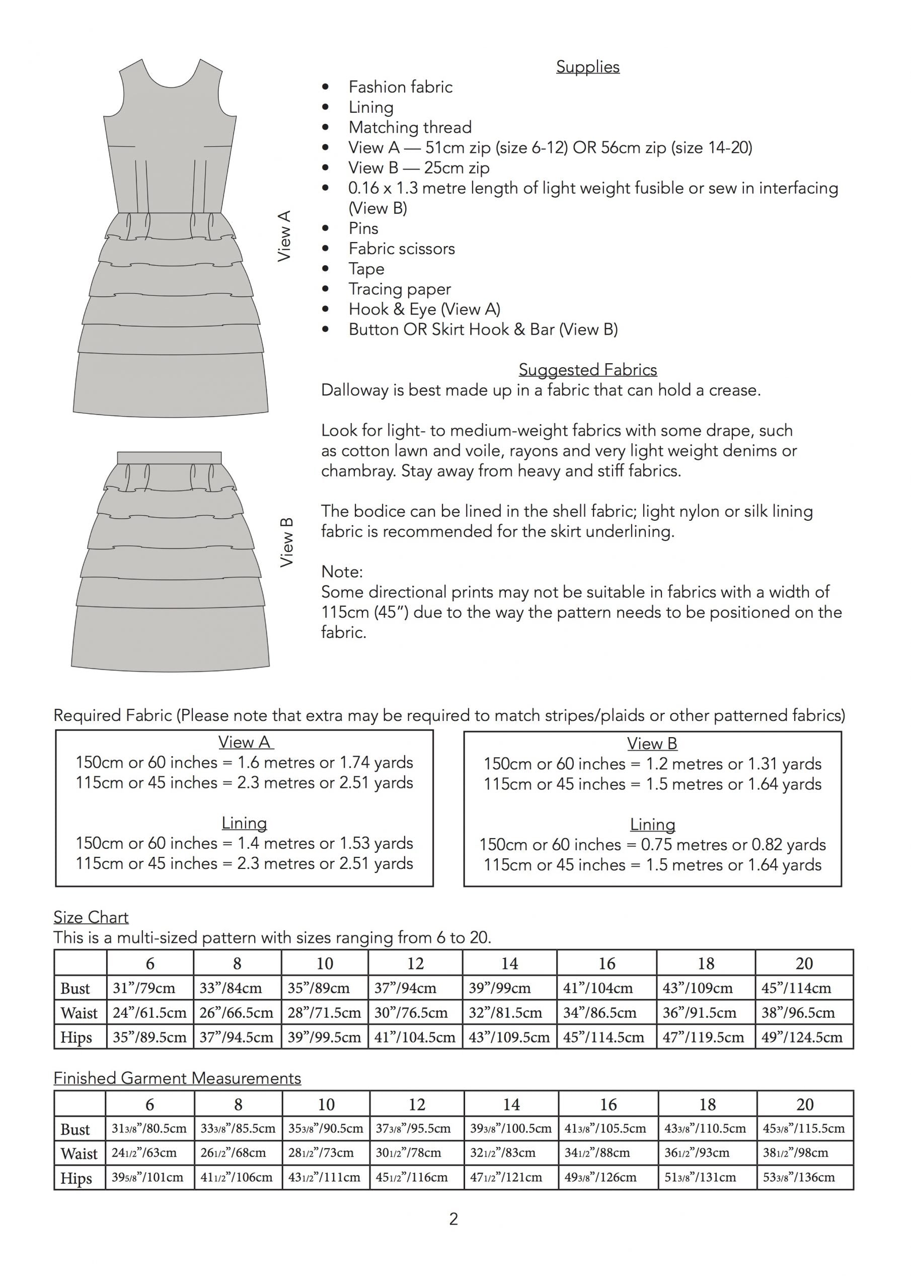 Jennifer Lauren Handmade Dalloway Dress & Skirt