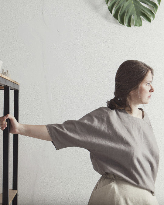 Pauline Alice Diago Blouse