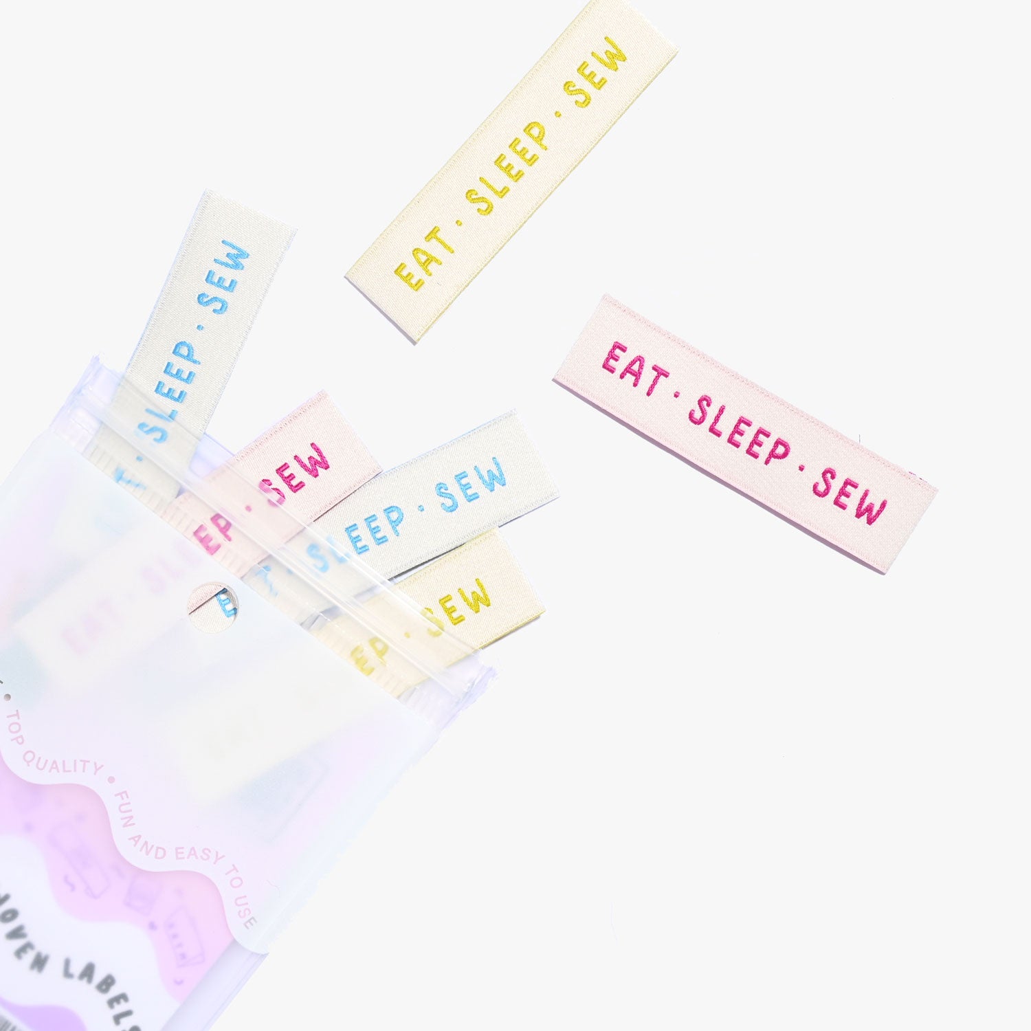 Kylie & The Machine 'Eat Sleep Sew' Labels