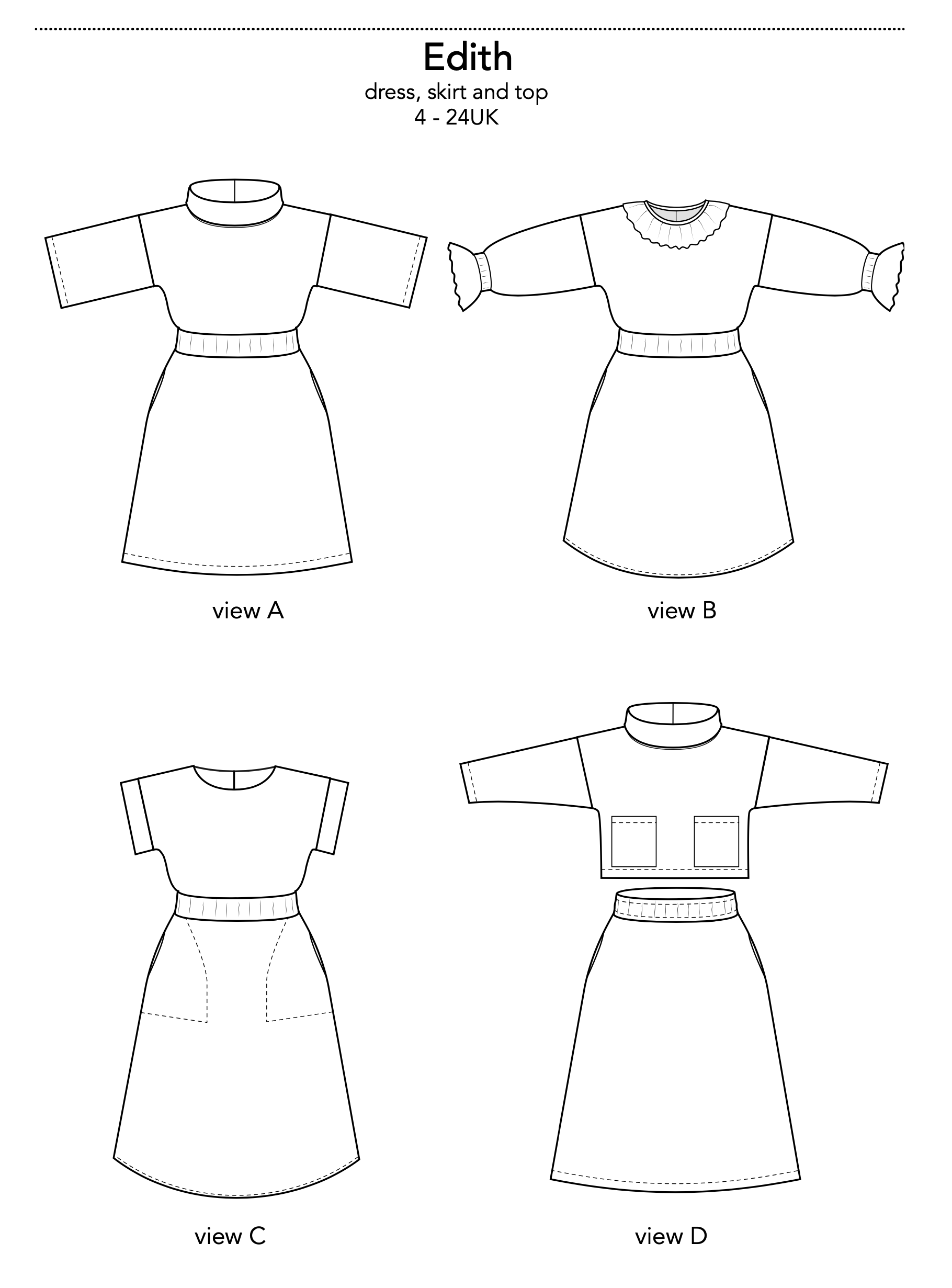 Dhurata Davies Edith Dress, Skirt and Top
